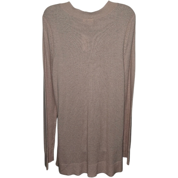 NWT GAP Neutral V-Neck Long Sleeve Knit Sweater - Picture 2 of 4